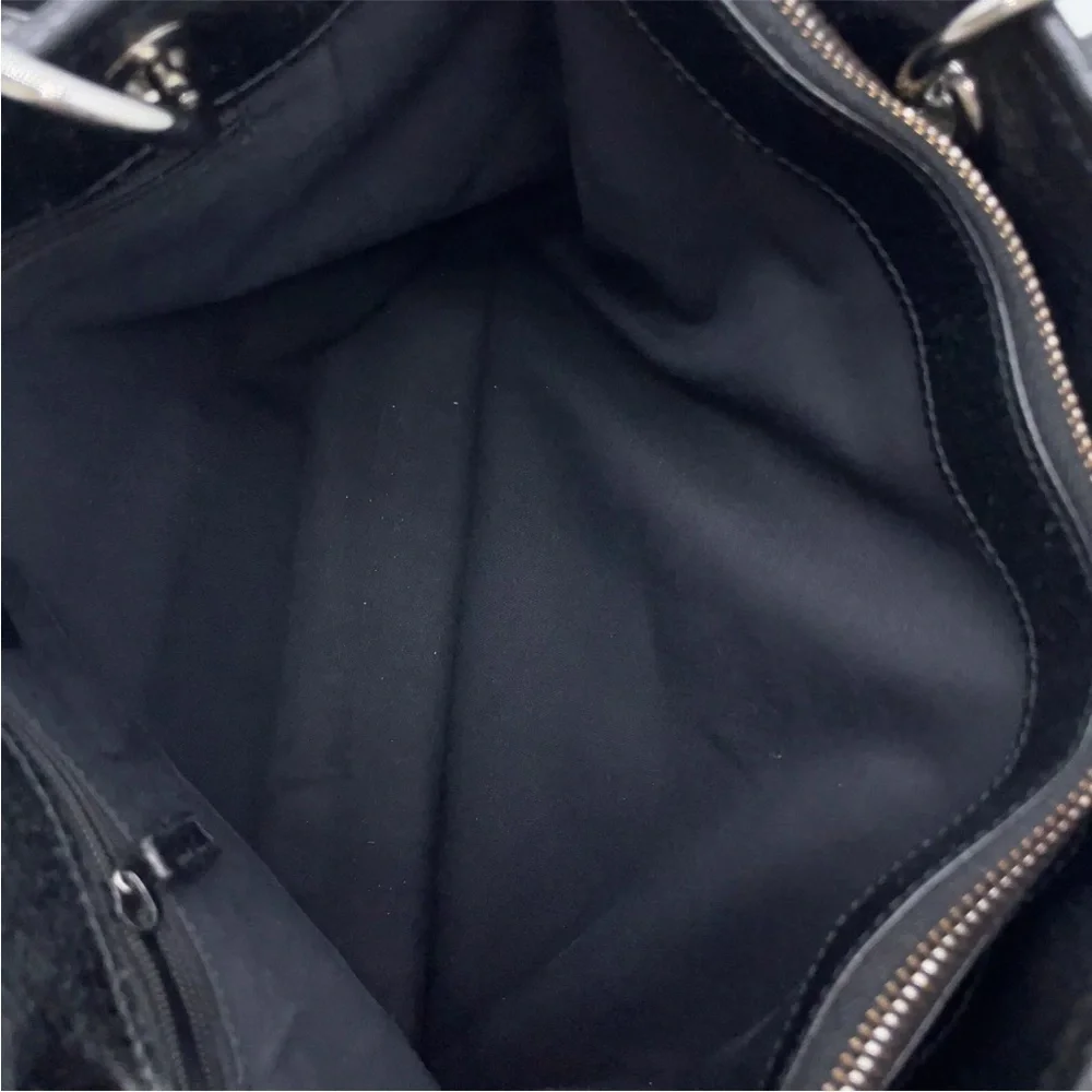 Gucci eclipse black canvas tote bag